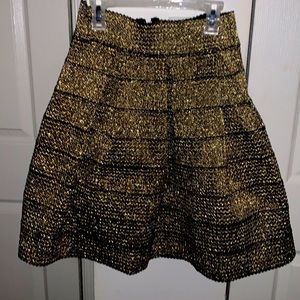 Charlotte Russe Black and Gold Skirt